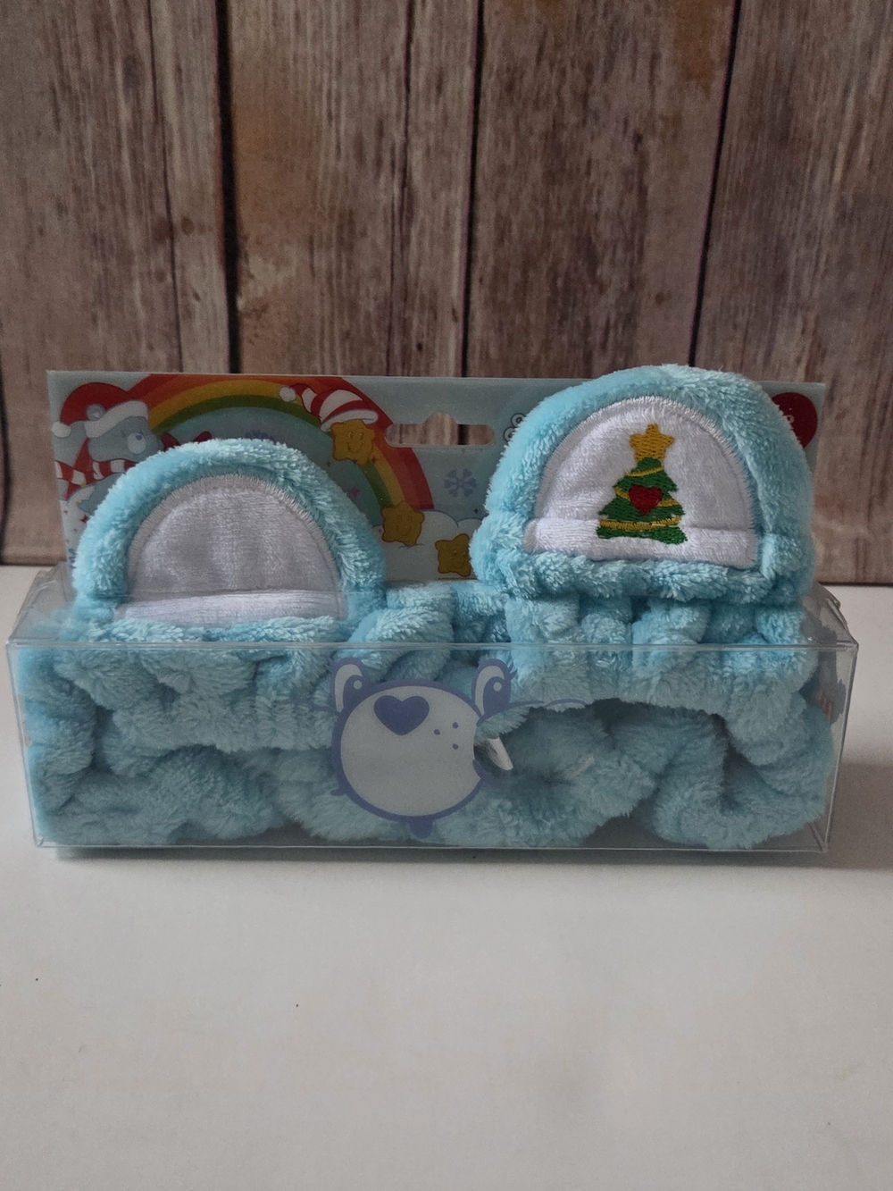 Care Bears Plush Headbands with Embroidered XMasTree NIP
